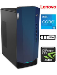 Ideacentre Gaming 5 i5-12400F 16GB 512GB SSD RTX 4060 Windows 10 Стационарный компьютер цена и информация | Стационарные компьютеры | kaup24.ee