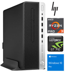 Sülearvuti EliteDesk 705 G5 SFF Ryzen 3 Pro 3200G 8GB 1TB SSD GT 710 2GB Windows 10 Professional hind ja info | Lauaarvutid | kaup24.ee