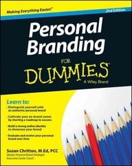 Personal Branding For Dummies 2e 2nd Edition цена и информация | Самоучители | kaup24.ee