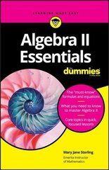 Algebra II Essentials For Dummies цена и информация | Книги по экономике | kaup24.ee