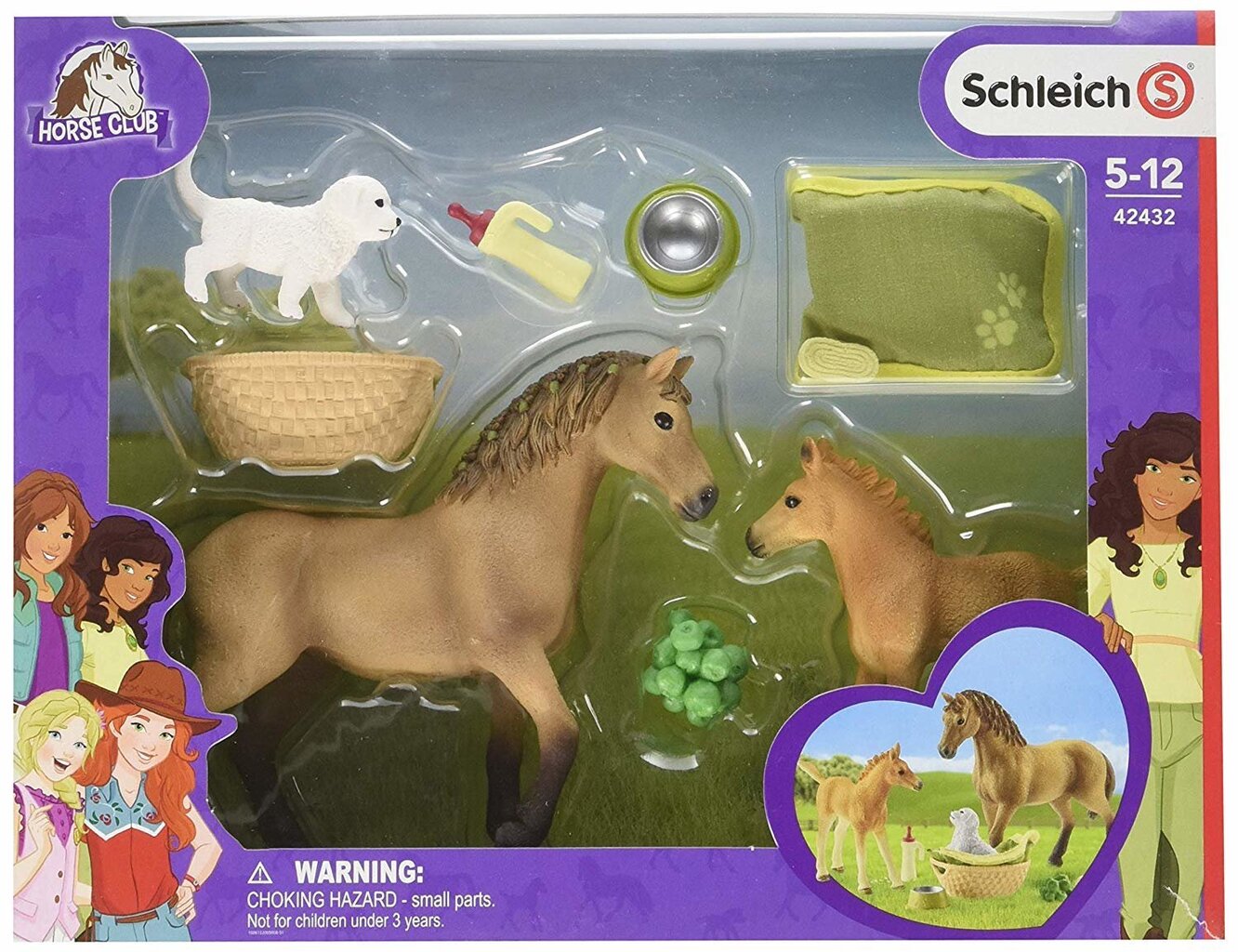 Nukukomplekt "Hobused ja kutsikas" Schleich Horse Club цена и информация | Poiste mänguasjad | kaup24.ee