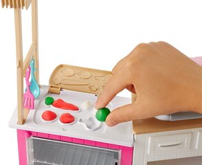 Nukk Barbie ja köögikomplekt koos voolimismassiga цена и информация | Игрушки для девочек | kaup24.ee