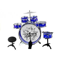 6 Drums With Disc Set For Young Drummer Blue цена и информация | Развивающие игрушки и игры | kaup24.ee