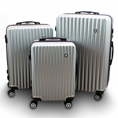 Набор чемоданов, 3 шт. цена и информация | Чемоданы, дорожные сумки | kaup24.ee