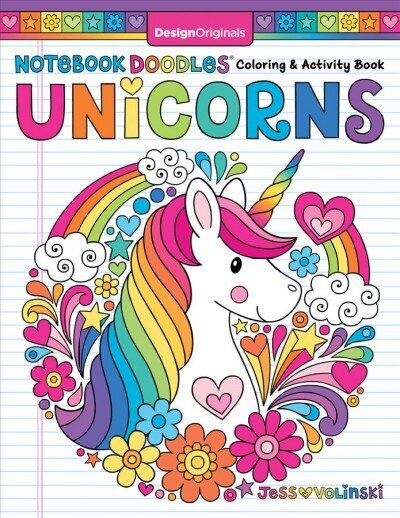 Notebook Doodles Unicorns цена и информация | Väikelaste raamatud | kaup24.ee