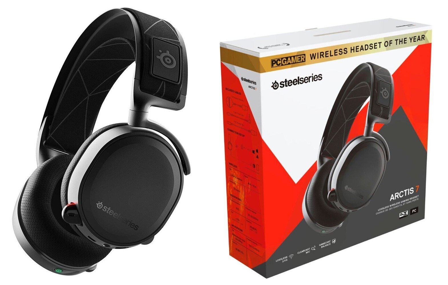 SteelSeries, Arctis 7 2019 Edition, Black hind ja info | Kõrvaklapid | kaup24.ee