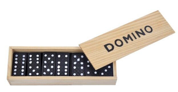 Domino puitklotsid peremäng + kast цена и информация | Lauamängud ja mõistatused | kaup24.ee