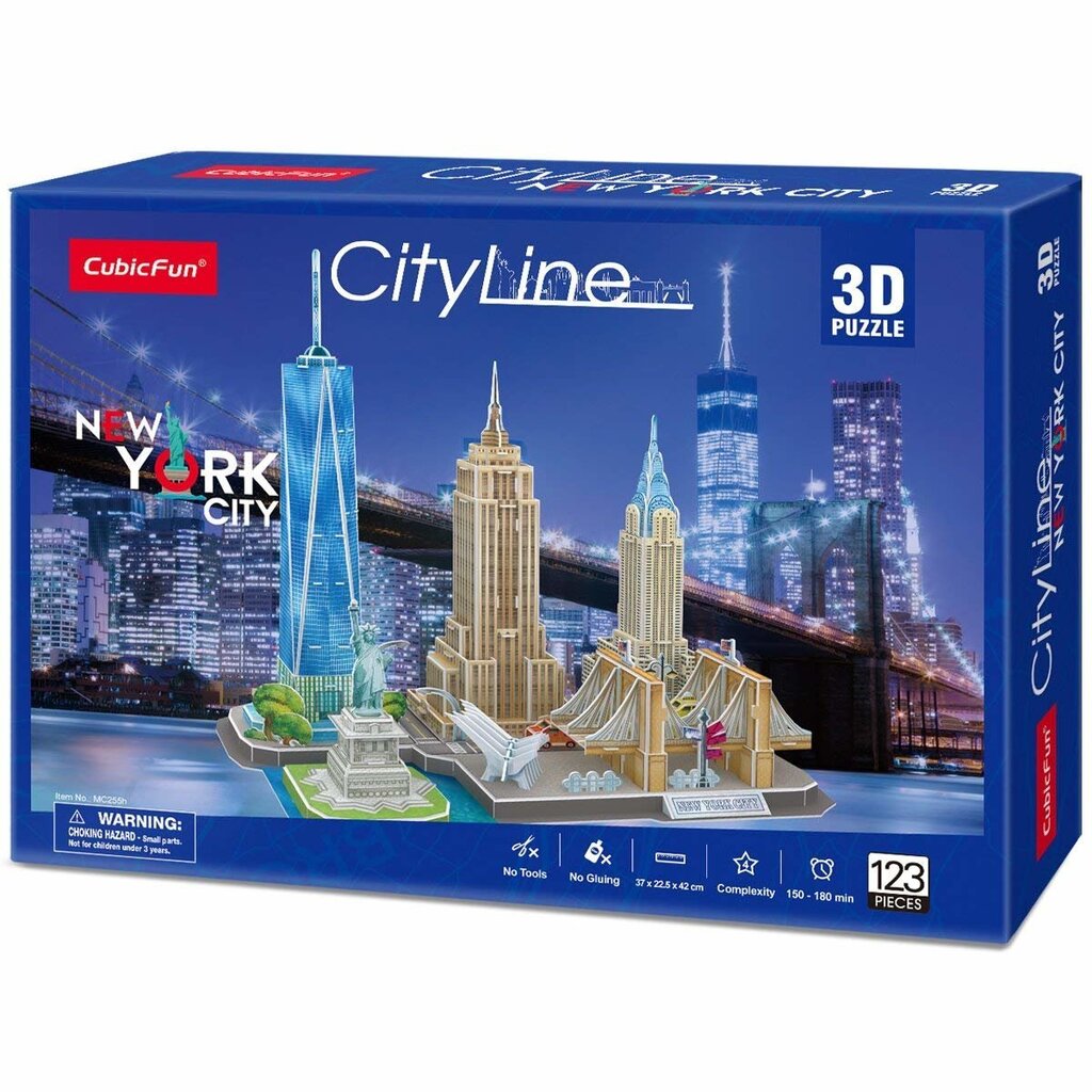 3D pusle „New York“ Cubic Fun, 126 osa hind ja info | Pusled | kaup24.ee