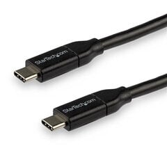 USB-C-kaabel Startech USB2C5C3M Must hind ja info | Mobiiltelefonide kaablid | kaup24.ee
