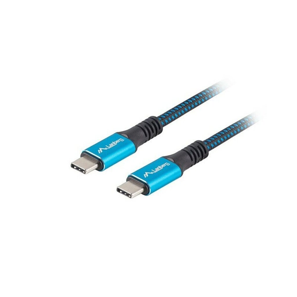 Kaabel USB C Lanberg Sinine 50 cm цена и информация | Mobiiltelefonide kaablid | kaup24.ee