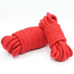 Bondage Cotton Rope 10 Meter Red hind ja info | BDSM ja fetish | kaup24.ee