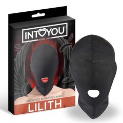 Lilith Incognito mask suuavausega must hind ja info | BDSM ja fetish | kaup24.ee