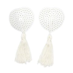 Sequin Nippel Cover with Tassel White hind ja info | BDSM ja fetish | kaup24.ee