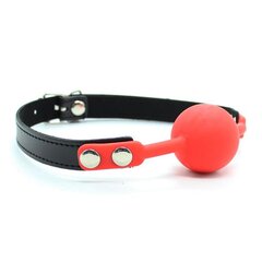 Silicone Ball Gag 4 cm Black/Red цена и информация | БДСМ и фетиш | kaup24.ee