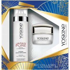 Komplekt Yoskine Bio Collagen: päevakreem 60+, 50 ml + Japan Pure Rice mitsellaarvesi, 200 ml hind ja info | Näokreemid | kaup24.ee