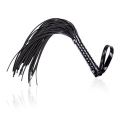 Shinny Handle Flogger 44 см Black цена и информация | БДСМ и фетиш | kaup24.ee