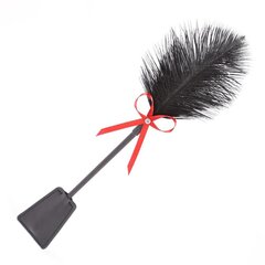 Feather Tickler ja Paddle 36 cm Red/Black цена и информация | БДСМ и фетиш | kaup24.ee