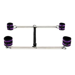 Double Spreader Bar with Suffs Adjustable Purple цена и информация | БДСМ и фетиш | kaup24.ee