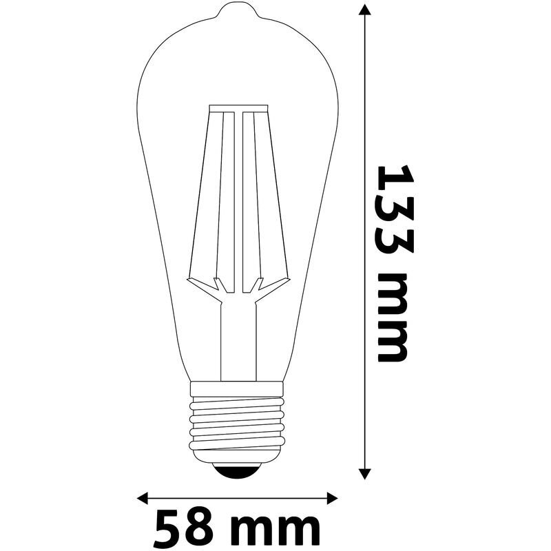 LED-lamp Avide 7W E27 ST57 Dimm/Amber FL hind ja info | Lambipirnid, lambid | kaup24.ee