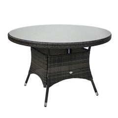 Стол для использования на открытом воздухе Wicker, темно-коричневый цена и информация | Садовые столы, столики | kaup24.ee