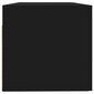 vidaXL seinakapp, must, 100x36,5x35 cm, tehispuit hind ja info | Elutoa väikesed kapid | kaup24.ee