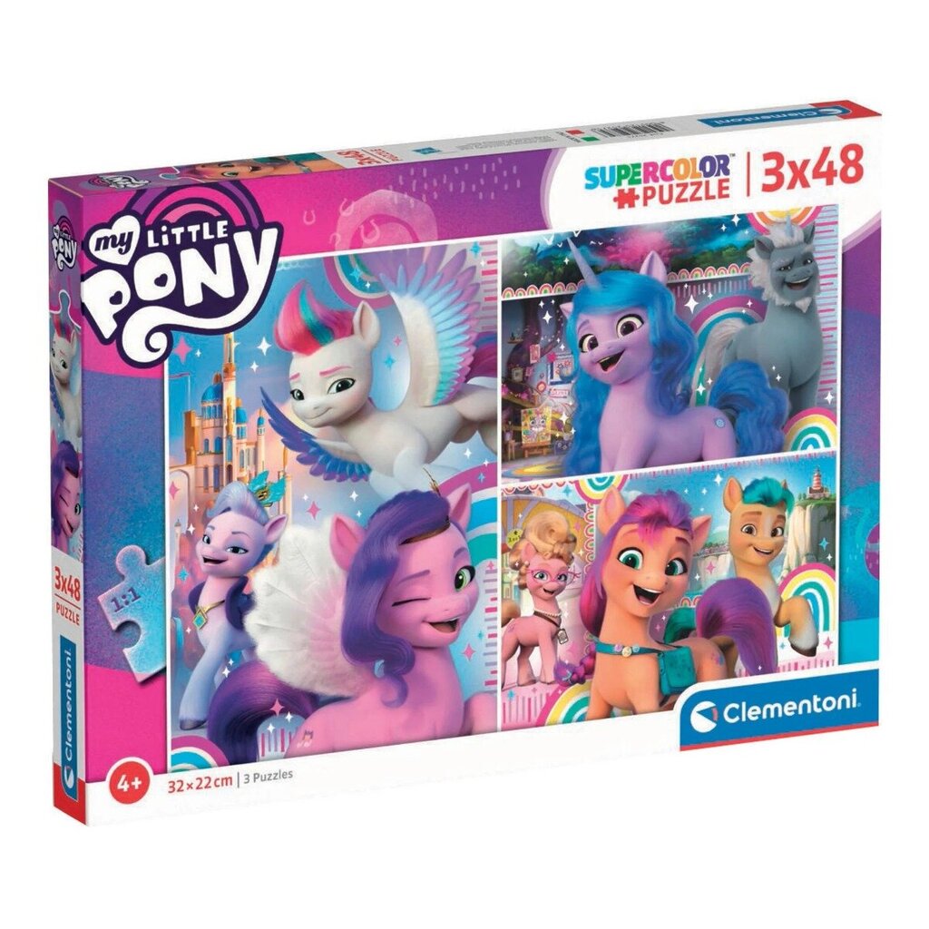 Clementoni pusle My Little Pony 3 x 48 tk цена и информация | Pusled | kaup24.ee