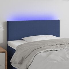vidaXL LED-voodipeats, sinine, 80x5x78/88 cm, kangas hind ja info | Voodid | kaup24.ee