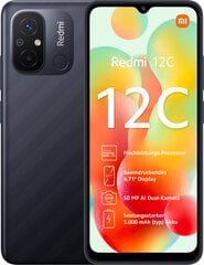 Xiaomi Redmi 12C 3/64GB Graphite Gray MZB0DKXEU hind ja info | Telefonid | kaup24.ee