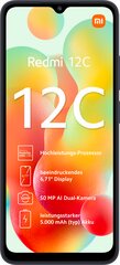 Xiaomi Redmi 12C 3/64GB Graphite Gray MZB0DKXEU hind ja info | Telefonid | kaup24.ee