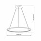 Rippuv LED-lamp Milagro Saturno Black hind ja info | Rippvalgustid | kaup24.ee