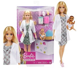 Barbie arst-nukk, GYK01 hind ja info | Tüdrukute mänguasjad | kaup24.ee