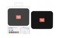 Портативная колонка T&G TG-166 черная цена и информация | Аудиоколонки | kaup24.ee