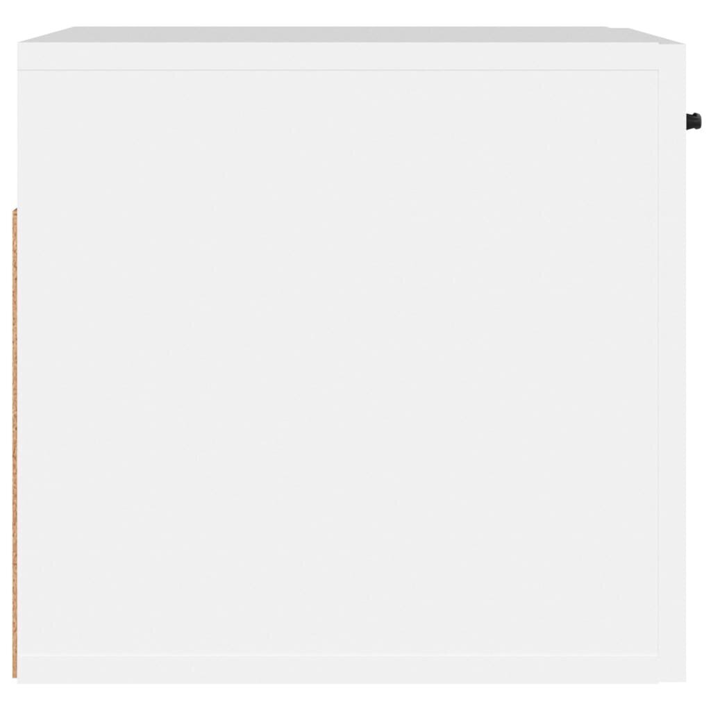 vidaXL seinakapp, valge, 80 x 35 x 36,5 cm, tehispuit цена и информация | Elutoa väikesed kapid | kaup24.ee