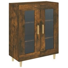 vidaXL puhvetkapp, suitsutatud tamm, 69,5 x 34 x 90 cm, tehispuit hind ja info | Elutoa väikesed kapid | kaup24.ee