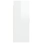 vidaXL seinakapp, kõrgläikega valge, 69,5 x 34 x 90 cm hind ja info | Elutoa väikesed kapid | kaup24.ee