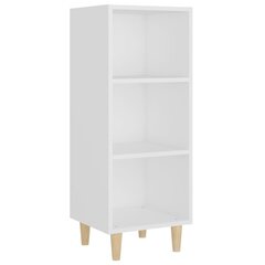 vidaXL puhvetkapp, valge, 34,5 x 32,5 x 90 cm, tehispuit hind ja info | Elutoa väikesed kapid | kaup24.ee