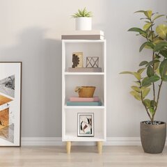 vidaXL puhvetkapp, kõrgläikega valge, 34,5 x 32,5 x 90 cm, tehispuit hind ja info | Elutoa väikesed kapid | kaup24.ee