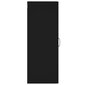 vidaXL seinakapp, must, 34,5 x 34 x 90 cm, tehispuit hind ja info | Elutoa väikesed kapid | kaup24.ee