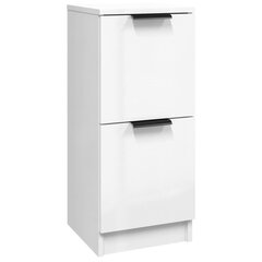 vidaXL puhvetkapp, kõrgläikega valge, 30 x 30 x 70 cm, tehispuit hind ja info | Elutoa väikesed kapid | kaup24.ee