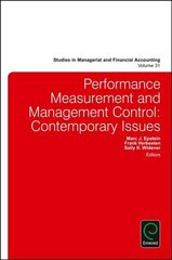 Performance Measurement and Management Control: Contemporary Issues hind ja info | Majandusalased raamatud | kaup24.ee