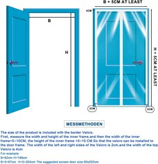 Meet Beauty magnetiline termokile uksele, sääsekile, 90 x 190 cm, läbipaistev цена и информация | Москитные сетки | kaup24.ee