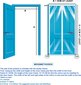 Meet Beauty magnetiline termokile uksele, sääsekile, 90 x 190 cm, läbipaistev hind ja info | Sääsevõrgud, putukavõrgud | kaup24.ee