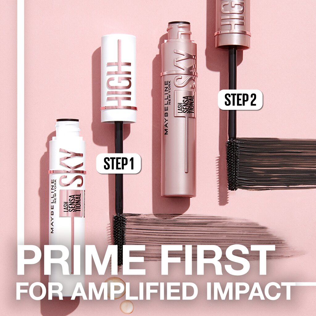 Ripsmetušš Maybelline Primer Lash Sensational Sky, must, 7,7 ml цена и информация | Ripsmetušid, lauvärvid, silmapliiatsid, seerumid | kaup24.ee