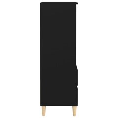 vidaXL kõrge kapp, must, 40 x 36 x 110 cm, tehispuit hind ja info | Elutoa väikesed kapid | kaup24.ee