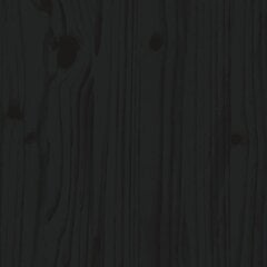 vidaXL kõrge kapp, must, 60 x 40 x 120 cm, männipuit цена и информация | Шкафчики в гостиную | kaup24.ee