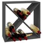 vidaXL veinikapp, hall, 62 x 25 x 62 cm, männipuit hind ja info | Köögikapid | kaup24.ee