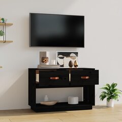 vidaXL telerikapp, must, 90 x 40 x 60 cm, männipuit hind ja info | TV alused | kaup24.ee