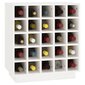vidaXL veinikapp, valge, 55,5 x 34 x 61 cm, männipuit цена и информация | Köögikapid | kaup24.ee