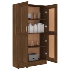 vidaXL raamatukapp, pruun tamm, 82,5 x 30,5 x 150 cm, tehispuit цена и информация | Шкафчики в гостиную | kaup24.ee