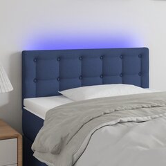 vidaXL LED-voodipeats, sinine, 80x5x78/88 cm, kangas hind ja info | Voodid | kaup24.ee